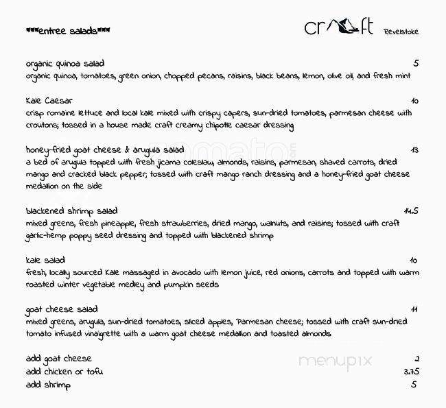 Craft Bierhaus - Revelstoke, BC menu_pic
