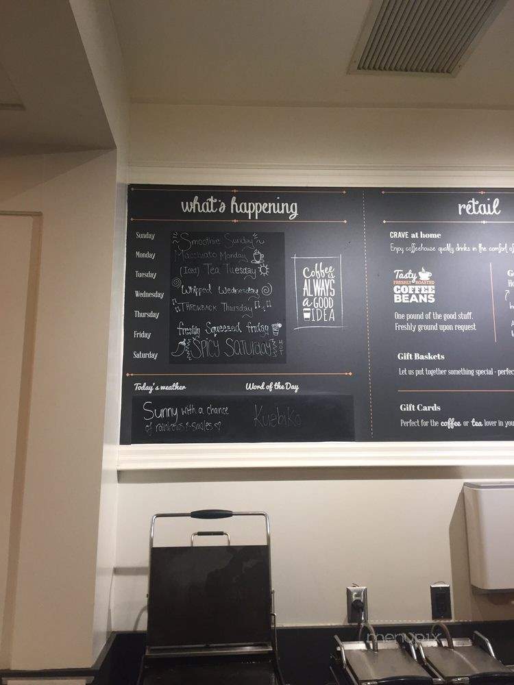 CRAVE Coffee House & Bakery - Kingston, ON menu_pic