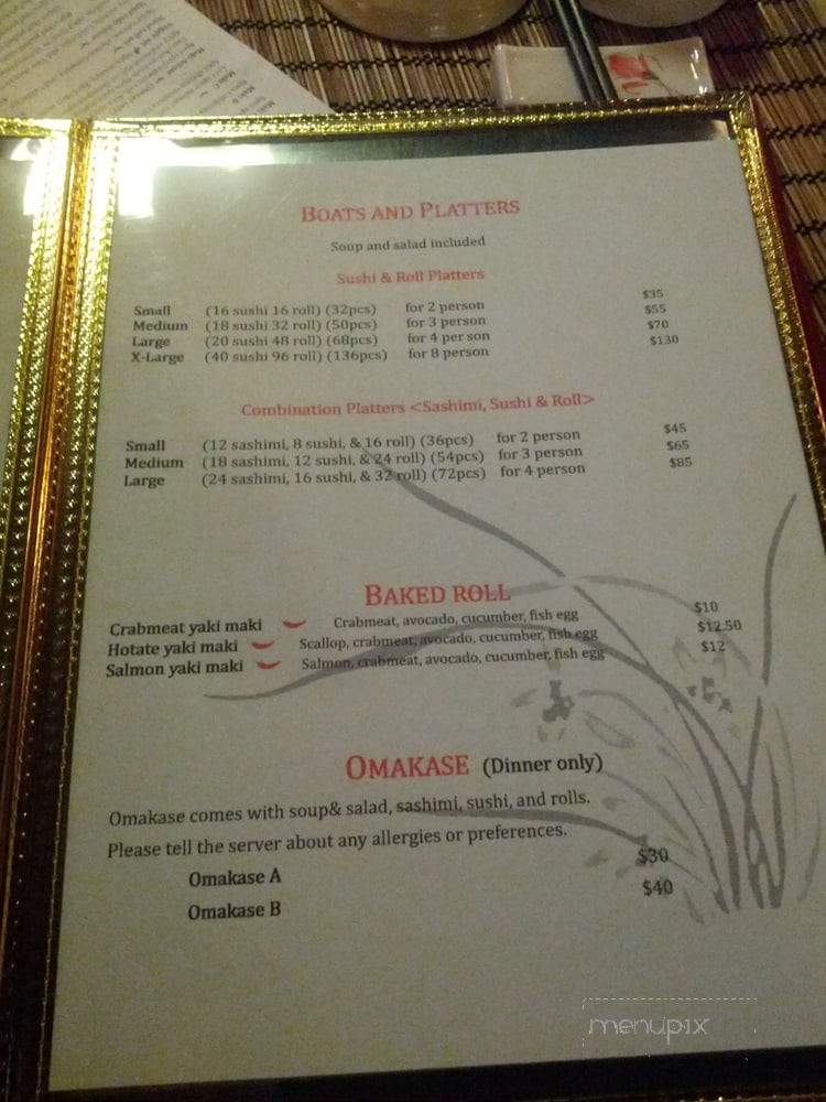 Daeco Sushi - Toronto, ON menu_pic