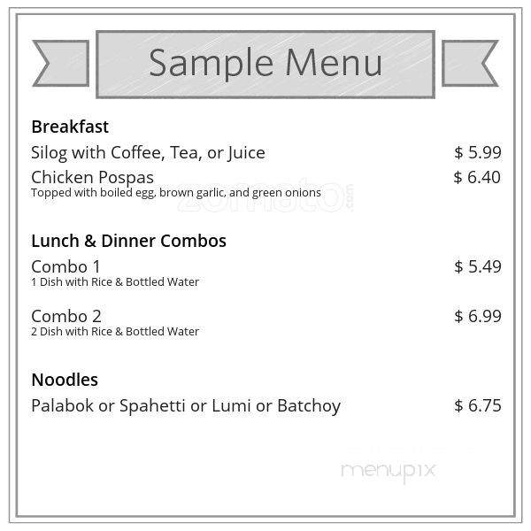 Dalisay Filipino Food - Thornhill, ON menu_pic