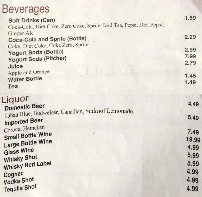 Darband Restaurant - North York, ON menu_pic