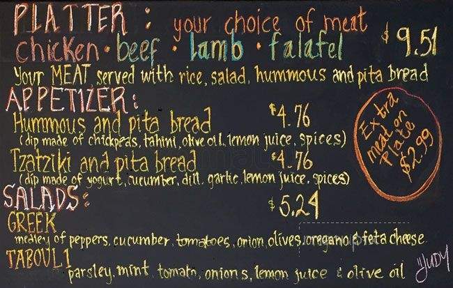 Donair Land - Vancouver, BC menu_pic