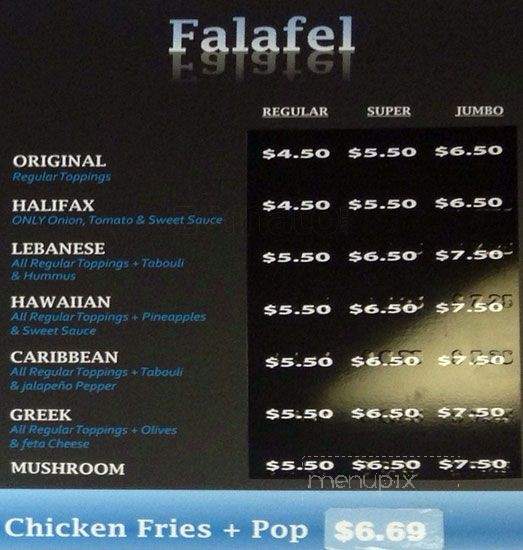Donair Licious - Port Coquitlam, BC menu_pic