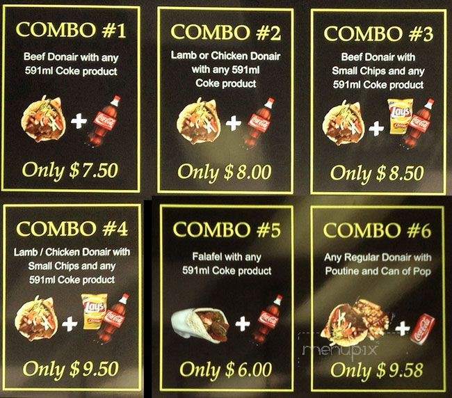 Donair Top - Chilliwack, BC menu_pic