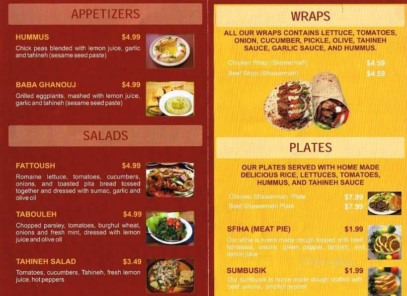 Donairo's - Abbotsford, BC menu_pic