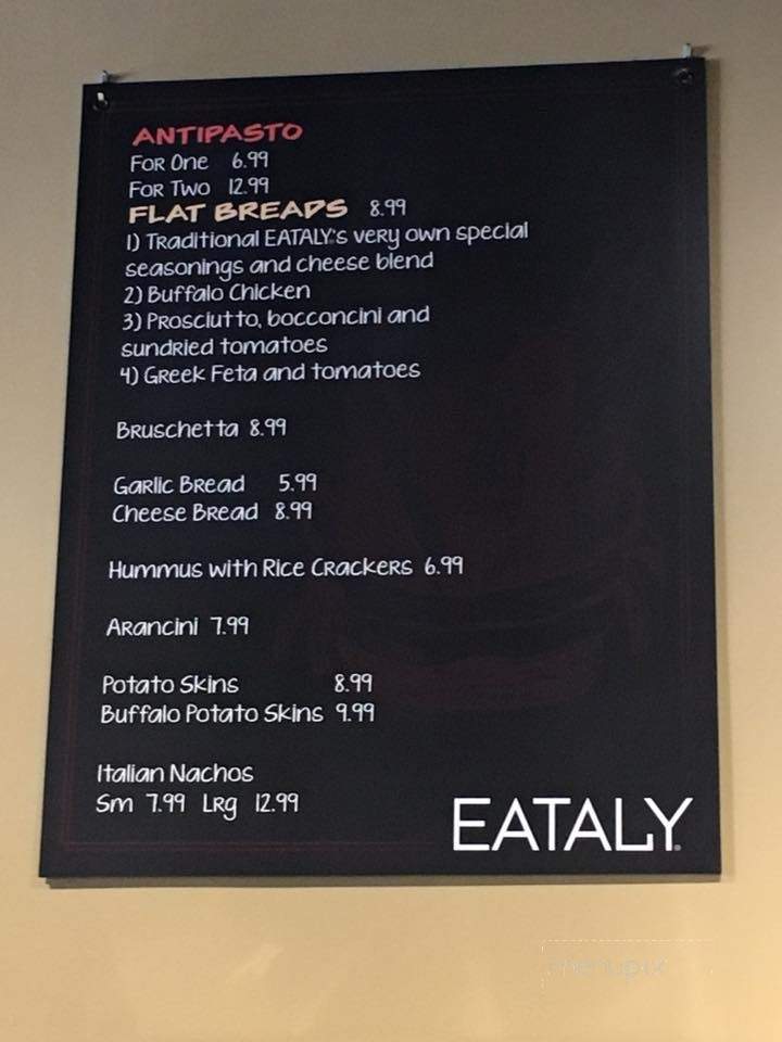 Eataly - Port Colborne, ON menu_pic