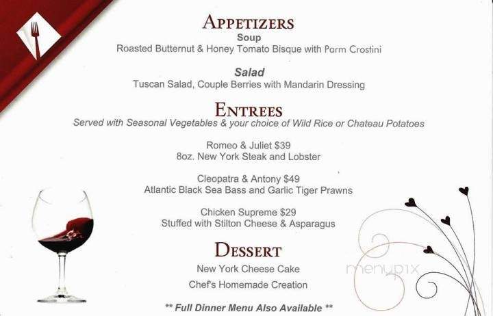 Eclipse Restaurant + Lounge - Nisku, AB menu_pic
