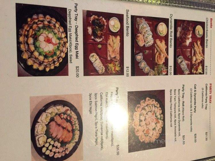 Eden Bento Cafe - Kamloops, BC menu_pic