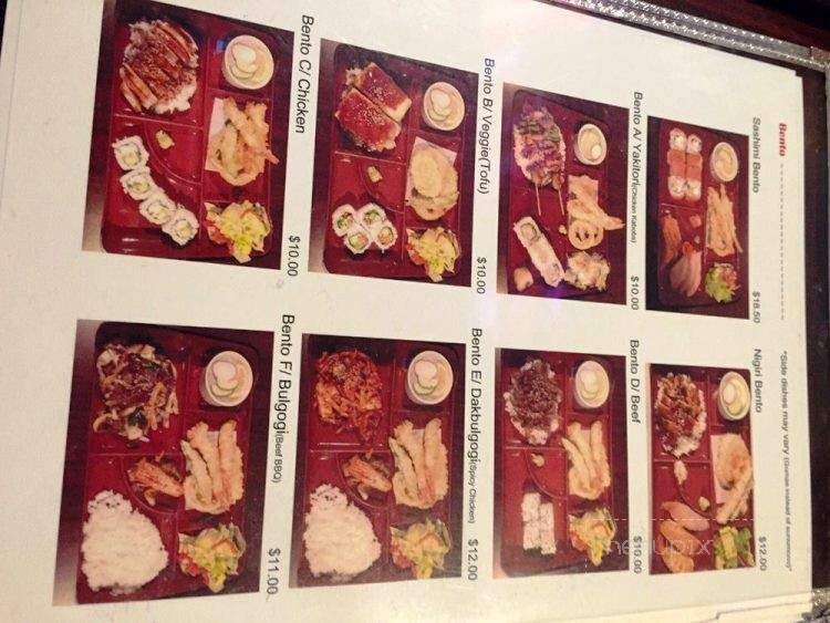 Eden Bento Cafe - Kamloops, BC menu_pic