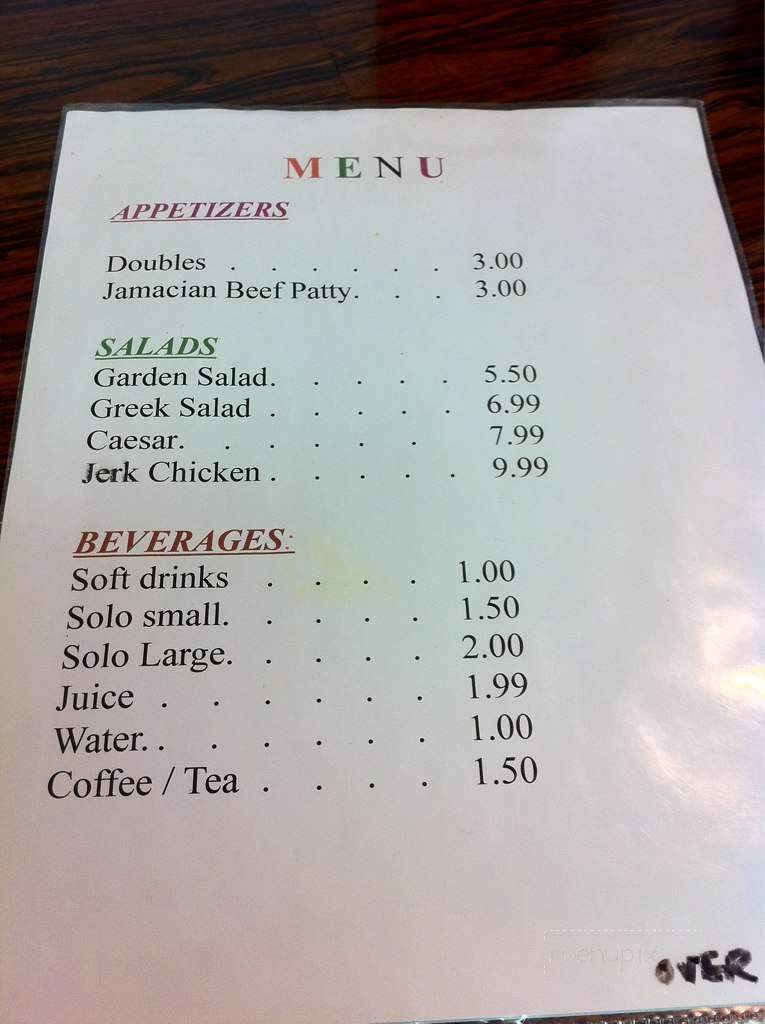 Famena's Famous Roti & Curry - Winnipeg, MB menu_pic
