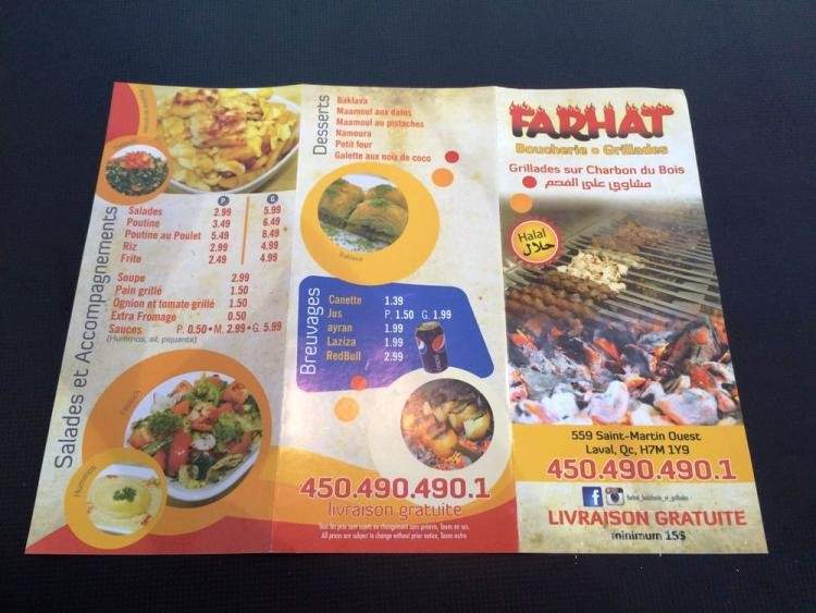 Farhat Boucherie et Grillades - Laval, QC menu_pic