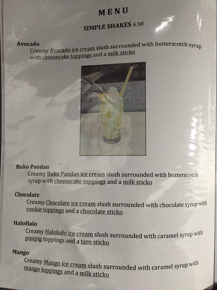 Flip Side Desserts - Vancouver, BC menu_pic