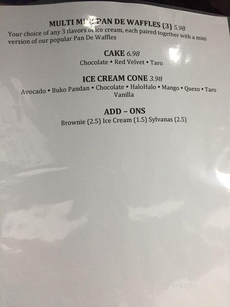Flip Side Desserts - Vancouver, BC menu_pic