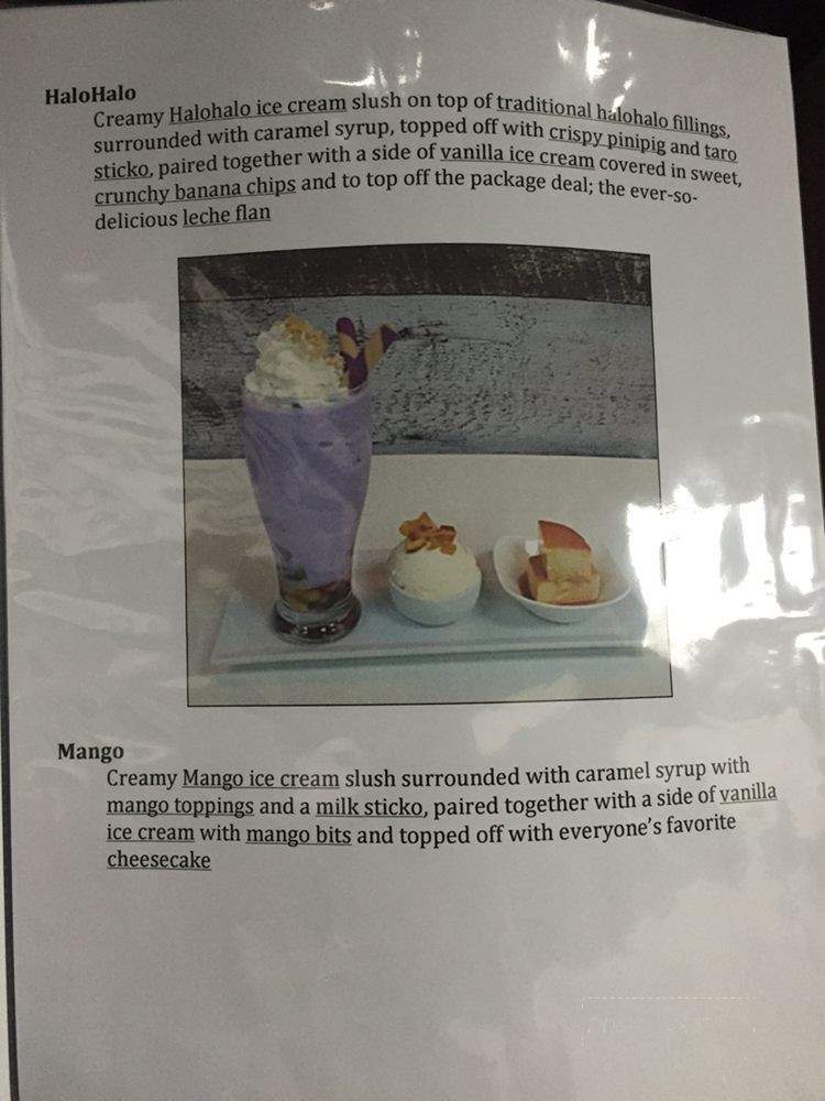 Flip Side Desserts - Vancouver, BC menu_pic