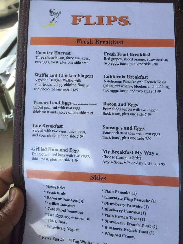 Flips Restaurant - Brampton, ON menu_pic