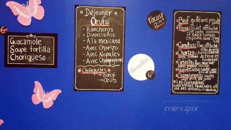 Frida - Montreal, QC menu_pic