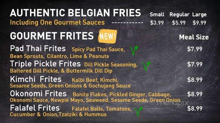 Frites Fries With Benefits - Vancouver, BC menu_pic
