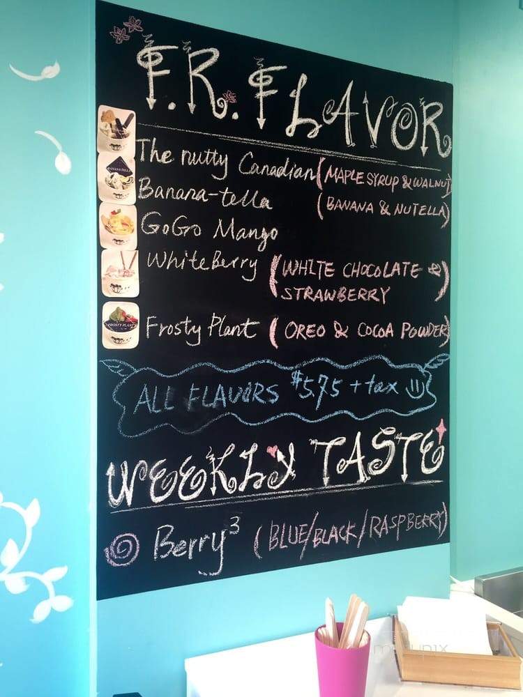 Frosty Roll - Toronto, ON menu_pic