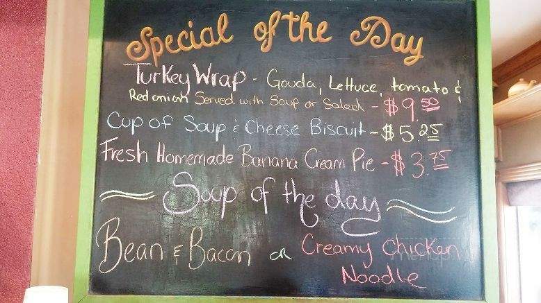 Heritage Coffee House - Agassiz, BC menu_pic