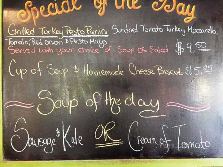 Heritage Coffee House - Agassiz, BC menu_pic