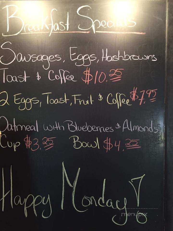 Heritage Coffee House - Agassiz, BC menu_pic