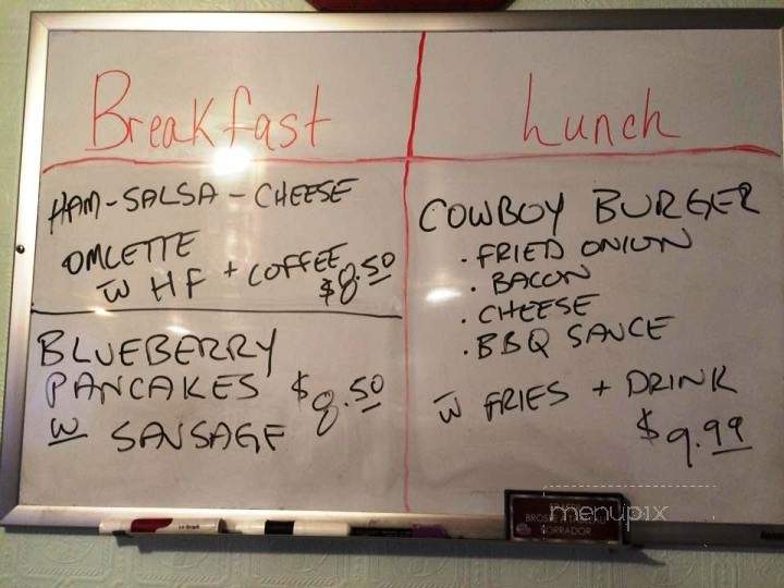 Hill's Diner - Havelock, ON menu_pic