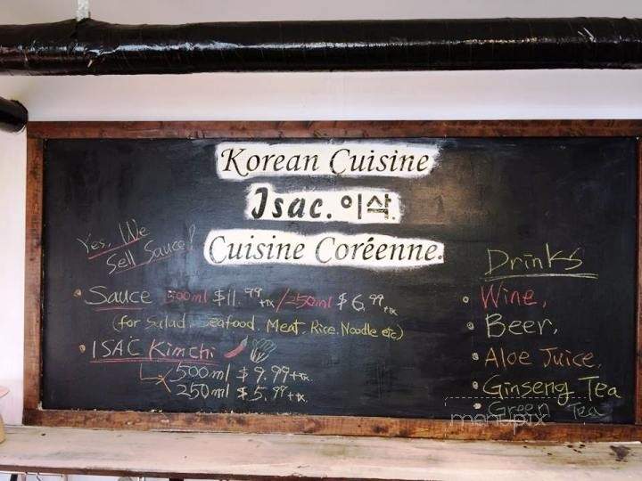 Isac Korean Cuisine - Moncton, NB menu_pic