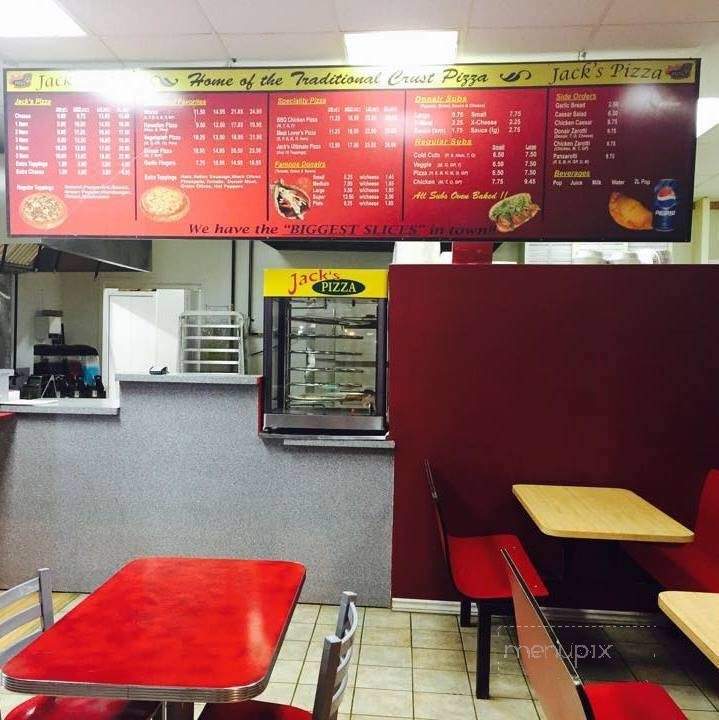 Jack's Pizza - Charlottetown, PE menu_pic