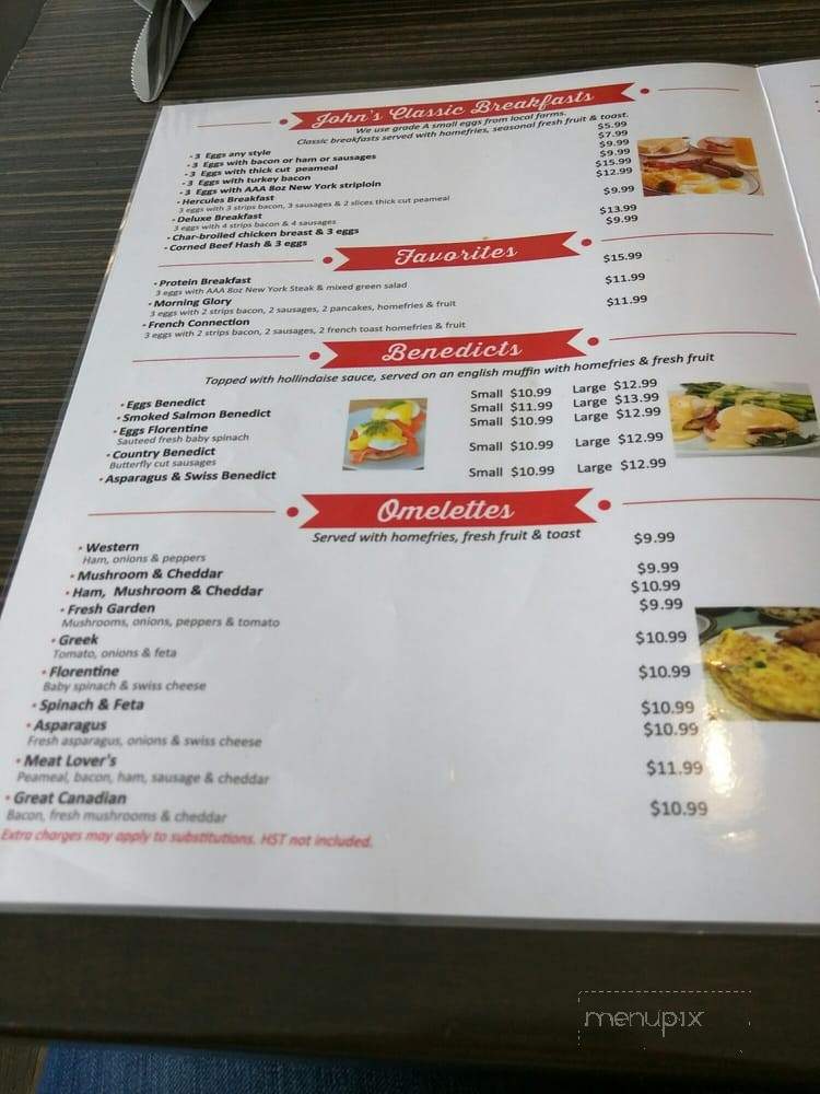John's Family Restaurant - Brampton, ON menu_pic