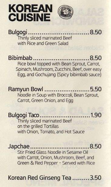 K Cafe - Highland Park, NJ menu_pic