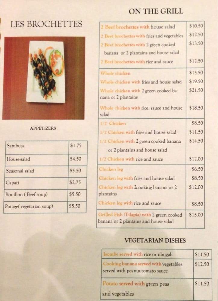 Kasa All Season Grill - Ottawa, ON menu_pic