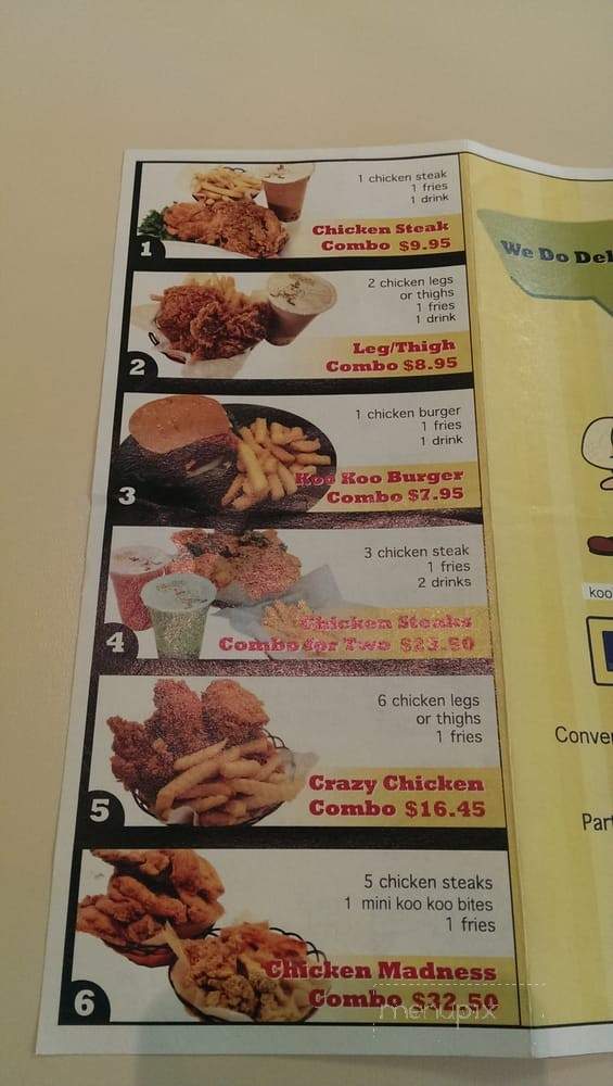KooKoo Chicken - Mississauga, ON menu_pic