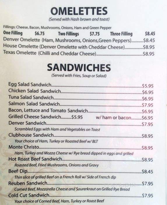 LA Cafe - Langley, BC menu_pic