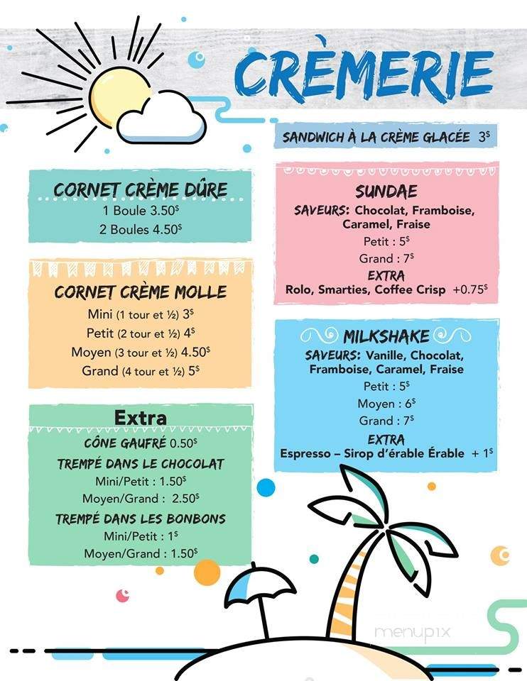 La Petite Charrette - Saint-Adolphe-d'Howard, QC menu_pic