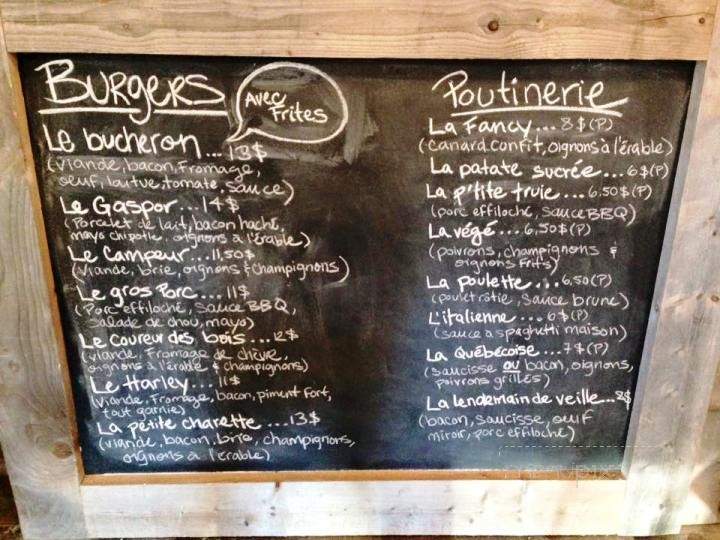 La Petite Charrette - Saint-Adolphe-d'Howard, QC menu_pic