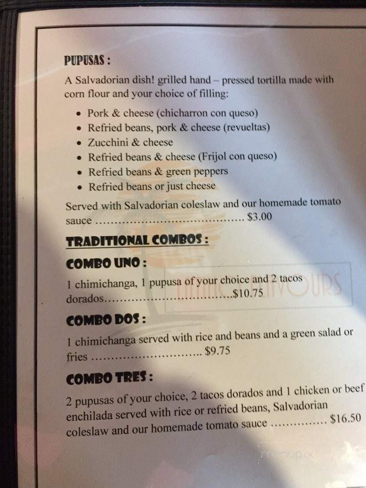 Latino Flavours - London, ON menu_pic