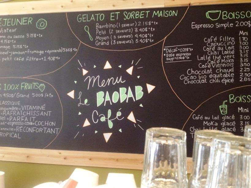 Le Baobab - Verdun, QC menu_pic