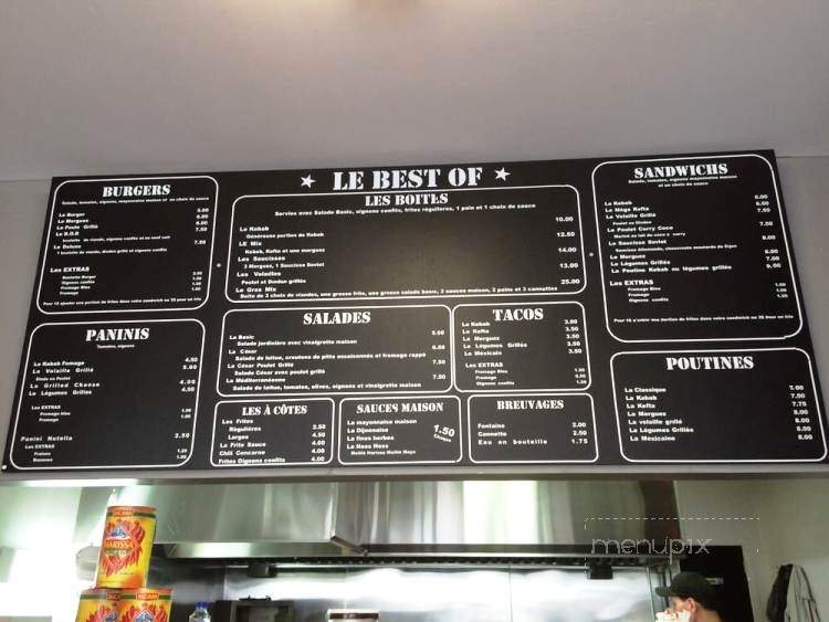 Le Best Of - Montreal, QC menu_pic
