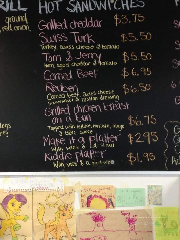 Le Gouter - Traverse Bay, MB menu_pic