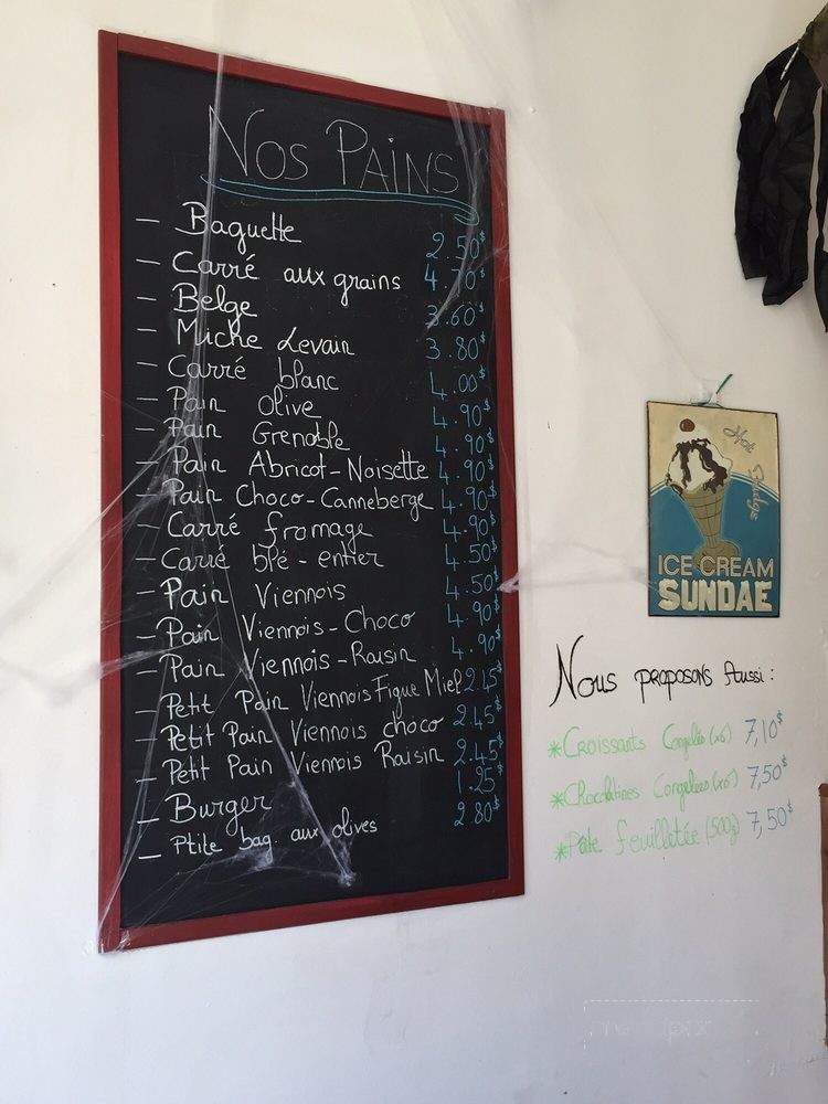 Le P'tit Atelier - Montreal, QC menu_pic