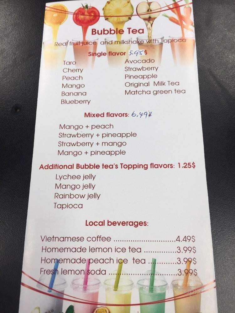 Leduc's Pho - Leduc, AB menu_pic