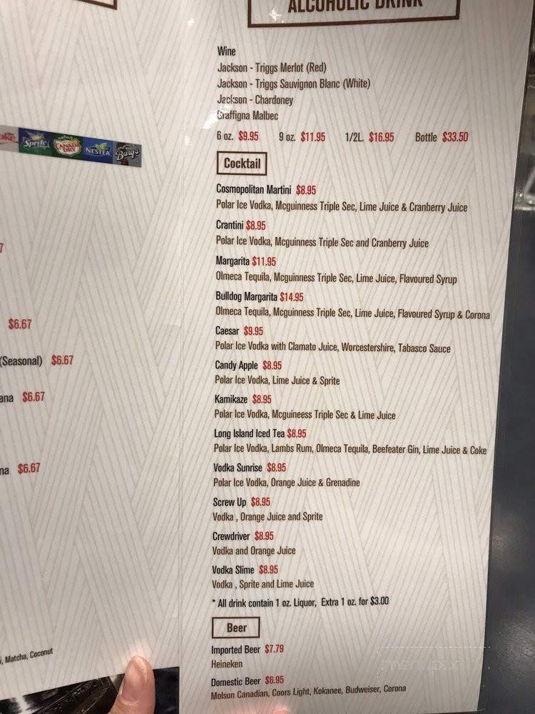 Mai Asian Fusion - Edmonton, AB menu_pic