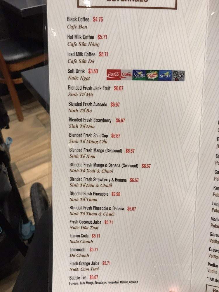 Mai Asian Fusion - Edmonton, AB menu_pic