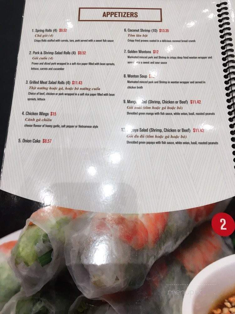 Mai Asian Fusion - Edmonton, AB menu_pic