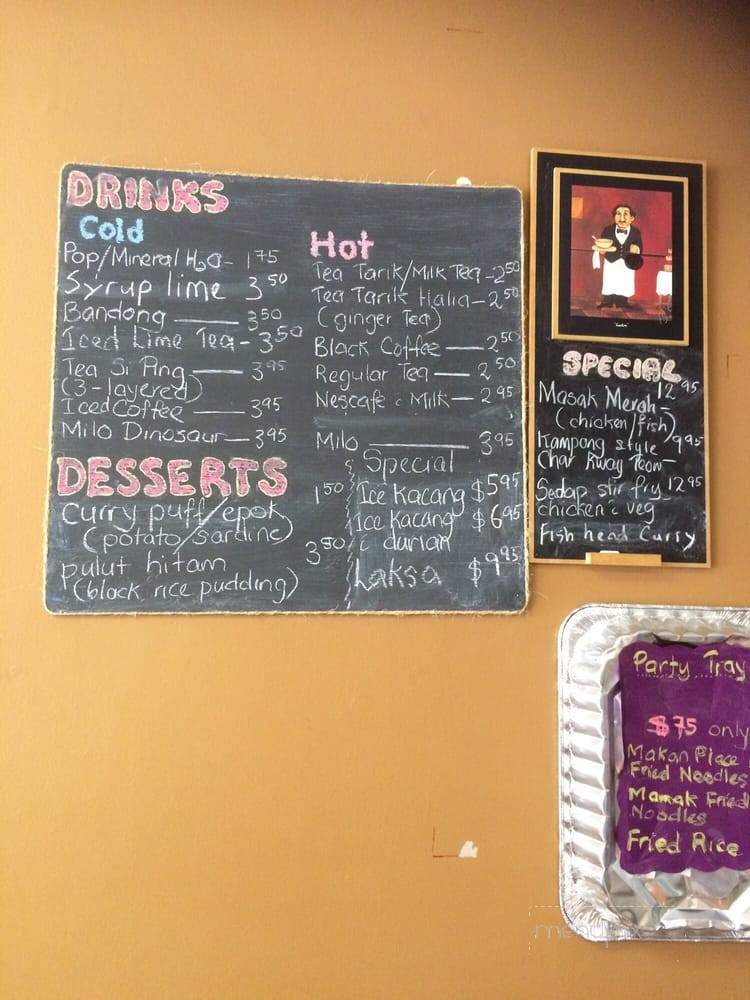 Makan Place - Burnaby, BC menu_pic