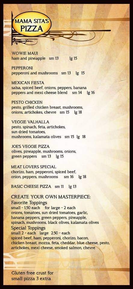 Mama Sita's Cafe - Winlaw, BC menu_pic