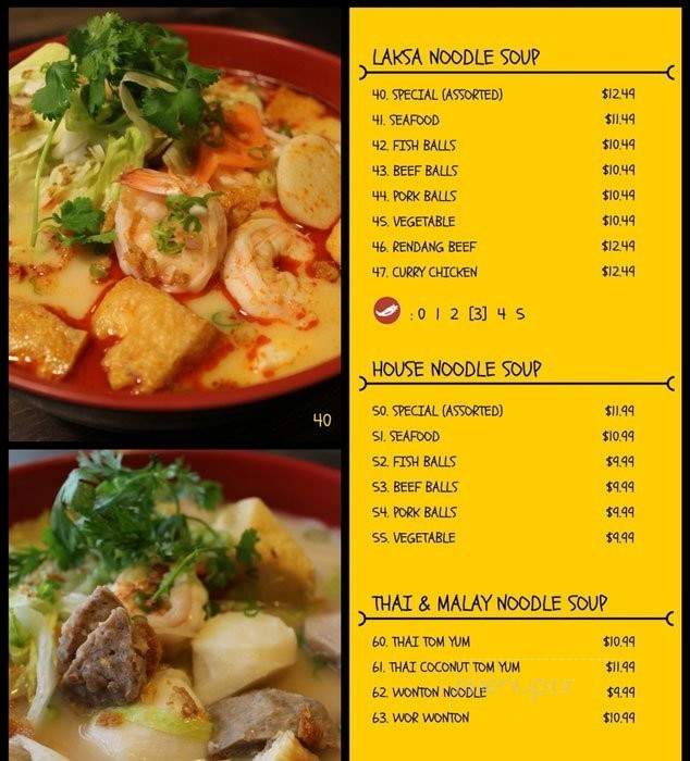 Mamak Dang Malaysian Fusion Cuisine - Calgary, AB menu_pic
