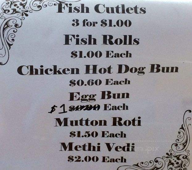 Martin's Bakery - Toronto, ON menu_pic