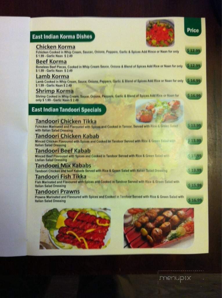 Masala Hub - Strathmore, AB menu_pic