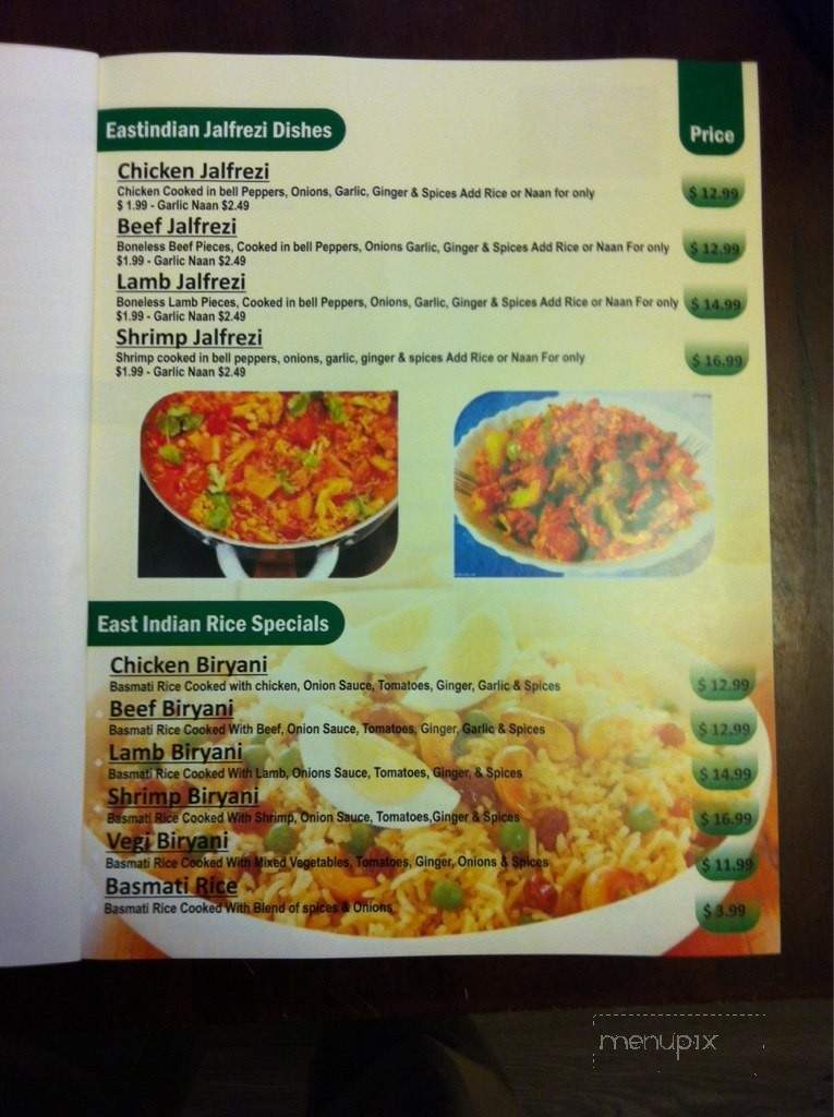 Masala Hub - Strathmore, AB menu_pic